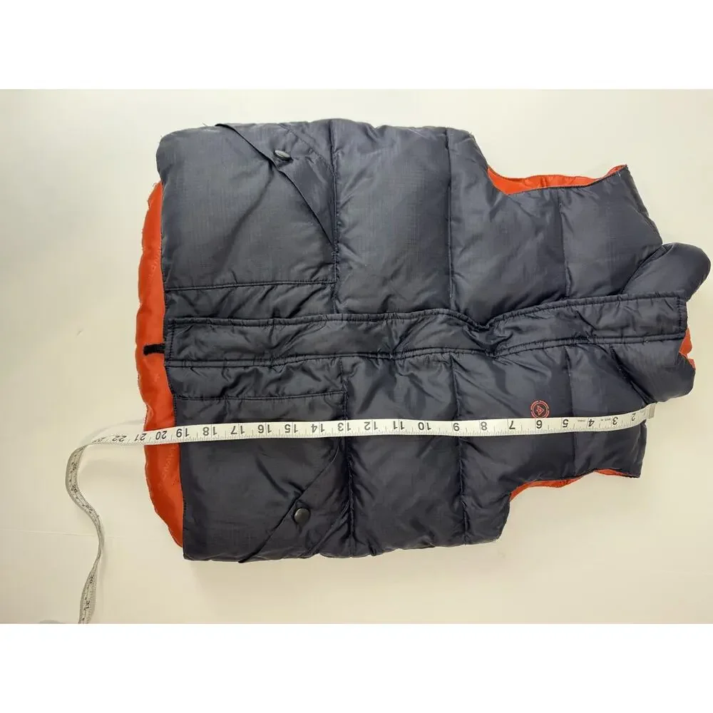 Vintage 2004 Old Navy Boys Down Filled Reversible Puffer Vest Navy Blue Youth S